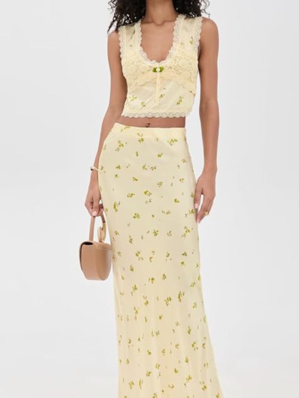 RESA Juliette Skirt Set & Eloise Top, Butter Floral Yellow Lace - Picture 1 of 5